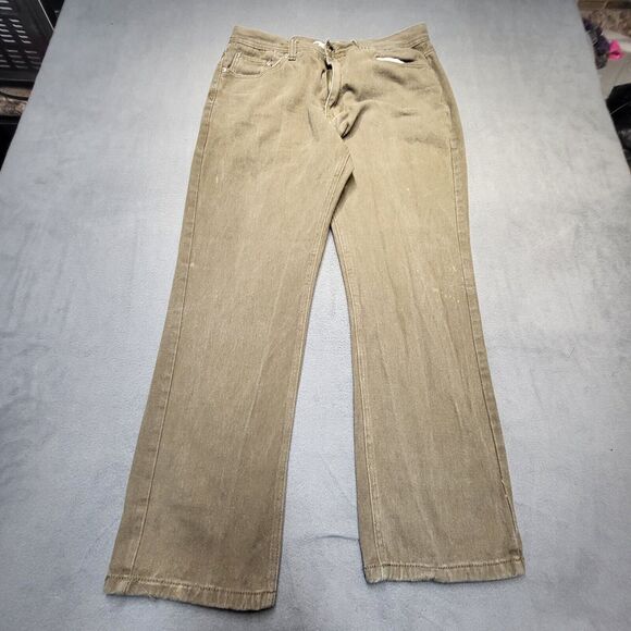 Trust Jeans Mens 34x29 Brown Relaxed Fit Straight Leg Hip Hop Skater Grunge - Picture 1 of 11